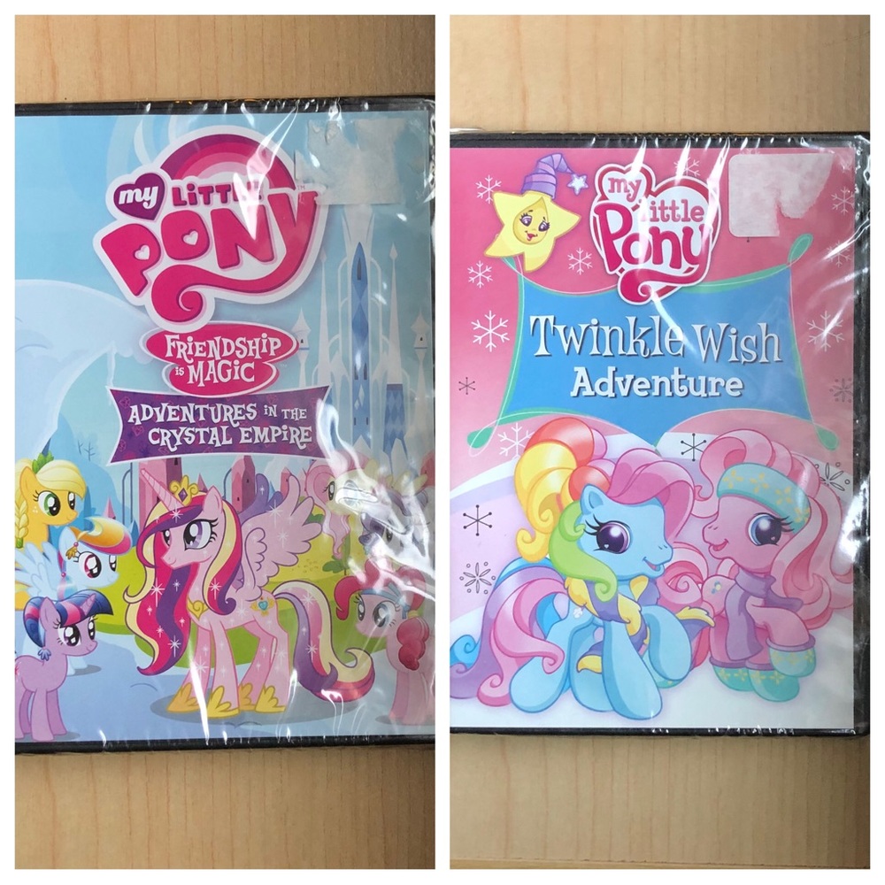 My Little Pony Lot 2 New DVDs “Friendship is Magic” & “Twinkle Wish Adventure”